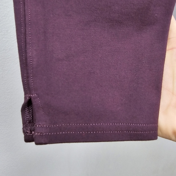 SPANX Ponte Split Hem Leggings Petite 23"‎ Purple Womens Size M - Picture 6 of 13